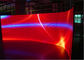 Pantalla de visualización de cristal clara curvada a todo color del LED P8/P6 para hacer publicidad de alto brillo proveedor