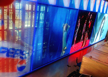 China Pantalla comercial de la cortina de la exhibición de la malla de P10 LED para el contexto de la etapa proveedor