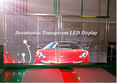 China Pantalla de cristal transparente de la cortina de la pantalla LED LED de P10mm para la exposición proveedor