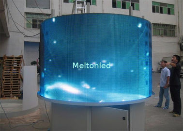 China Los paneles de reproducción de vídeo curvados flexibles de la pantalla de P6mm LED con ángulo de visión amplio proveedor