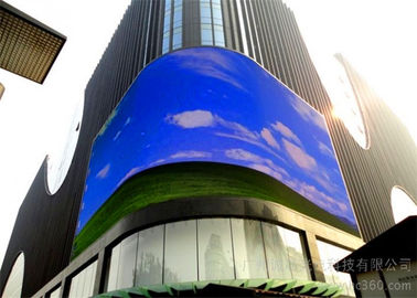 China Alta pantalla curvada P8 del brillo LED, medios fachada grande del LED a todo color proveedor