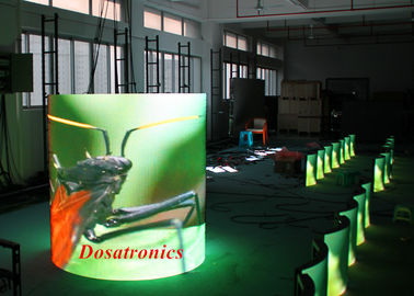 China La pared video de aluminio de encargo de la flexión LED, P6 curvó la alta definición de la pantalla LED proveedor