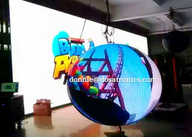 China Techo que cuelga la pantalla llevada esférica del concierto de SMD P4.8 alta resolución de 360 grados proveedor