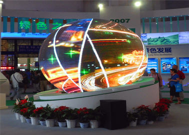 China Peso ligero esférico a todo color de la pantalla de visualización de la bola del LED P4mm con el CE/ROHS proveedor