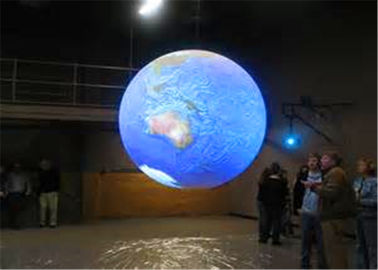 China La pantalla llevada colgante de la bola, bola video de la exhibición de la esfera de P4.8 LED para cerca aporrea proveedor